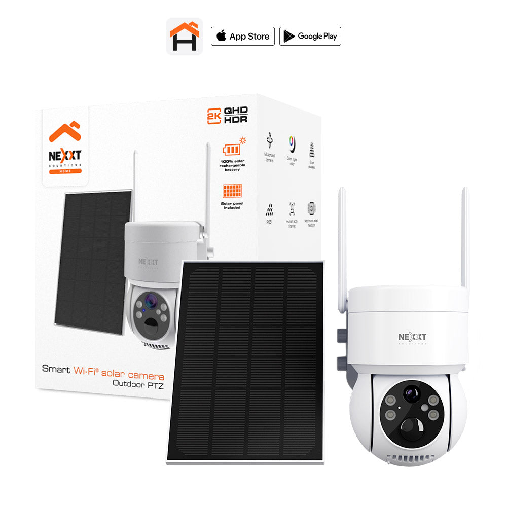 Cámara PTZ con panel solar Wi-Fi