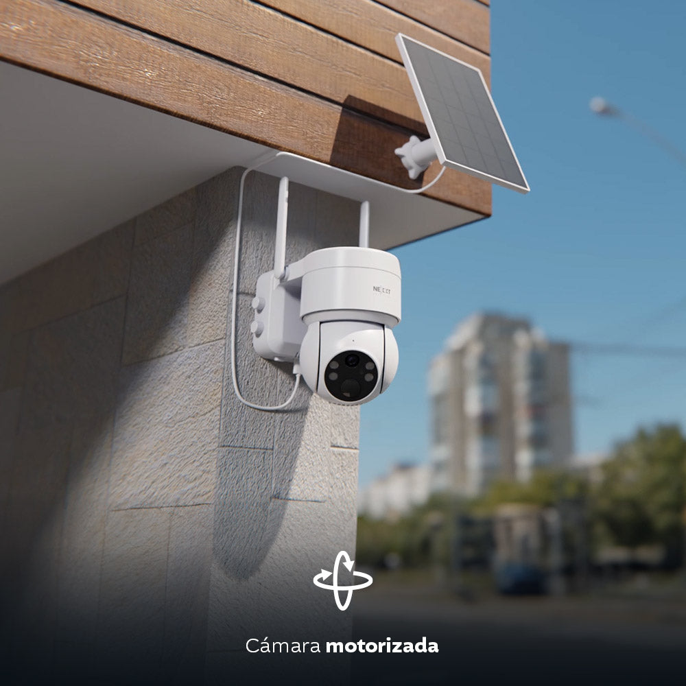 Cámara PTZ con panel solar Wi-Fi