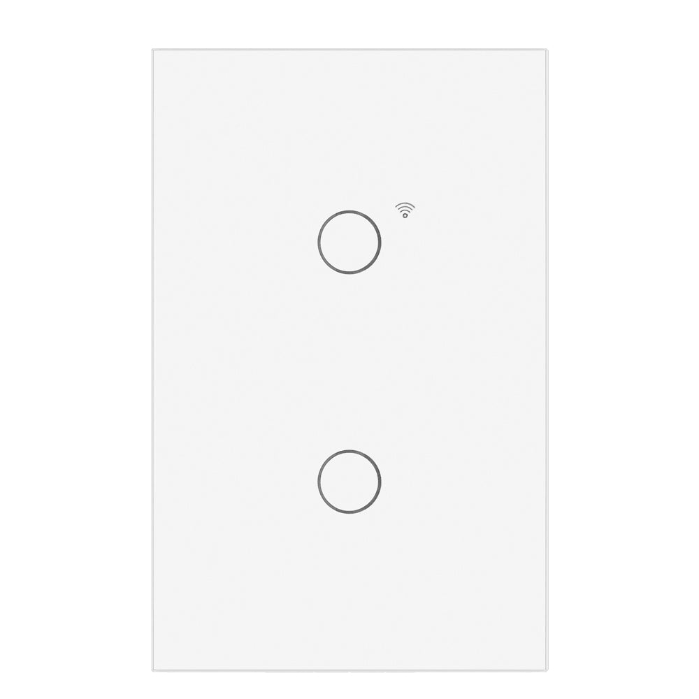 Interruptor inteligente tactil - 2 botones Blanco
