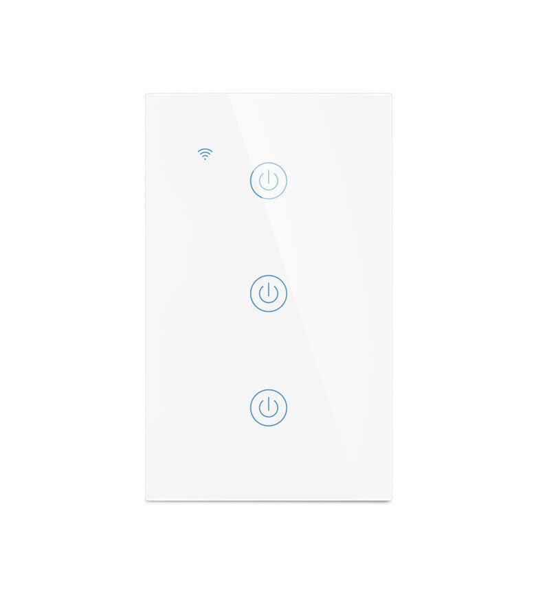 Interruptor Inteligente Tactil - 3 botones Blanco