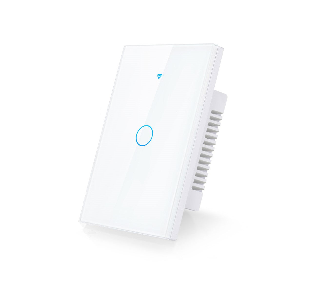 Interruptor Inteligente tactil WIFI 1 Boton - Blanco / COMPATIBLE CON ALEXA Y GOOGLE