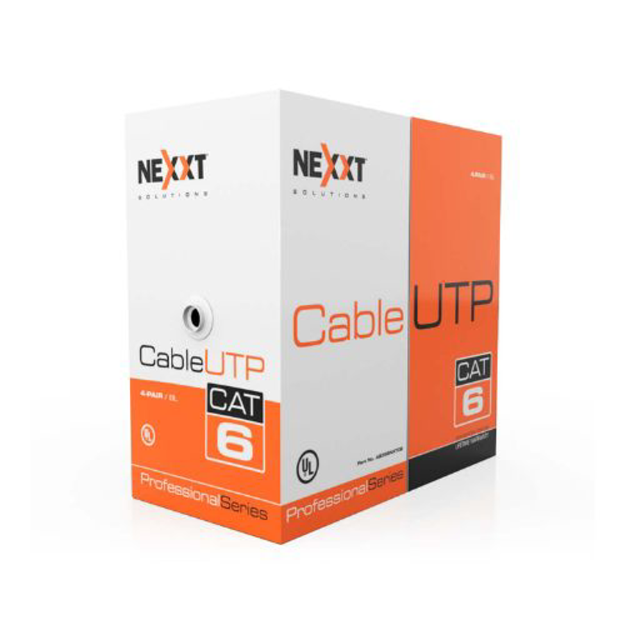 Cable en Bobina Nexxt Solutions - Cat 6, 305m, Azul, CM, U/UTP