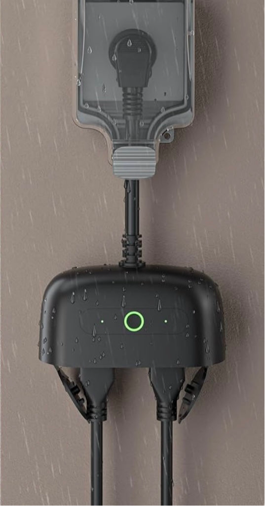 Enchufe de exteriores inteligente WB7 |Compatible con Alexa y Google Home