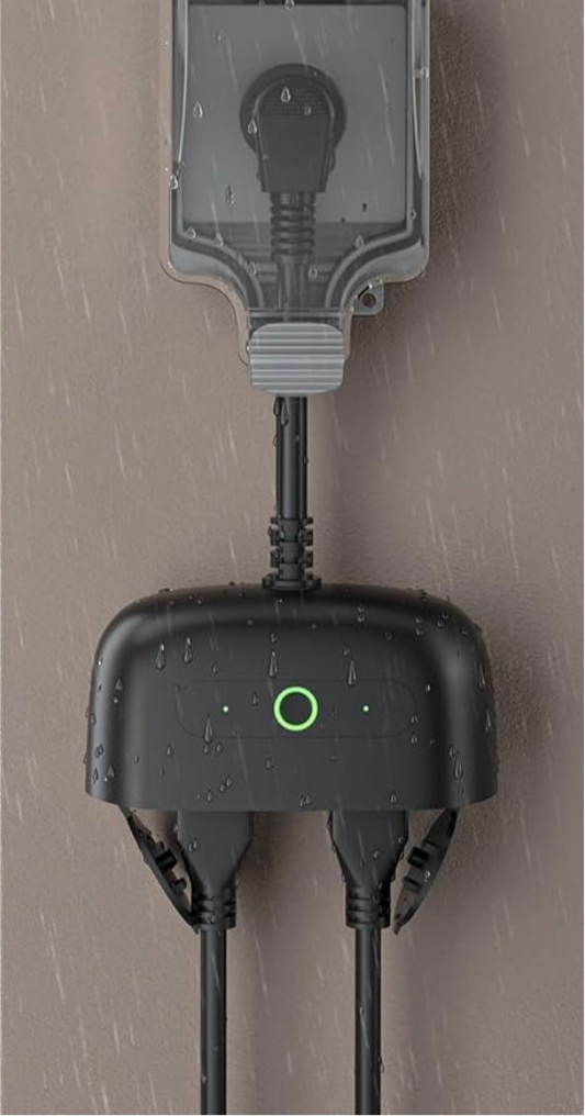 Enchufe de exteriores inteligente WB7 |Compatible con Alexa y Google Home