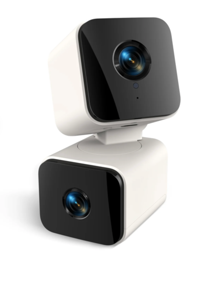 Cámara de seguridad WiFi de doble lente| 4MP HD con conversación bidireccional | alarma de detección| Gosund