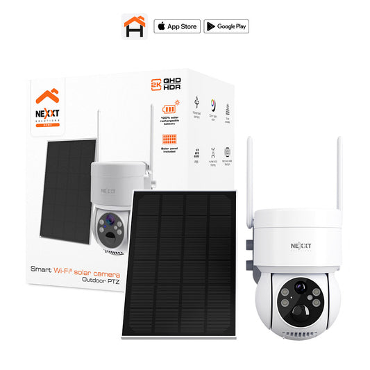 Cámara PTZ con panel solar Wi-Fi