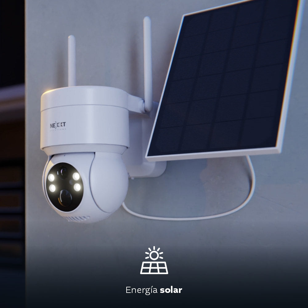 Cámara PTZ con panel solar Wi-Fi