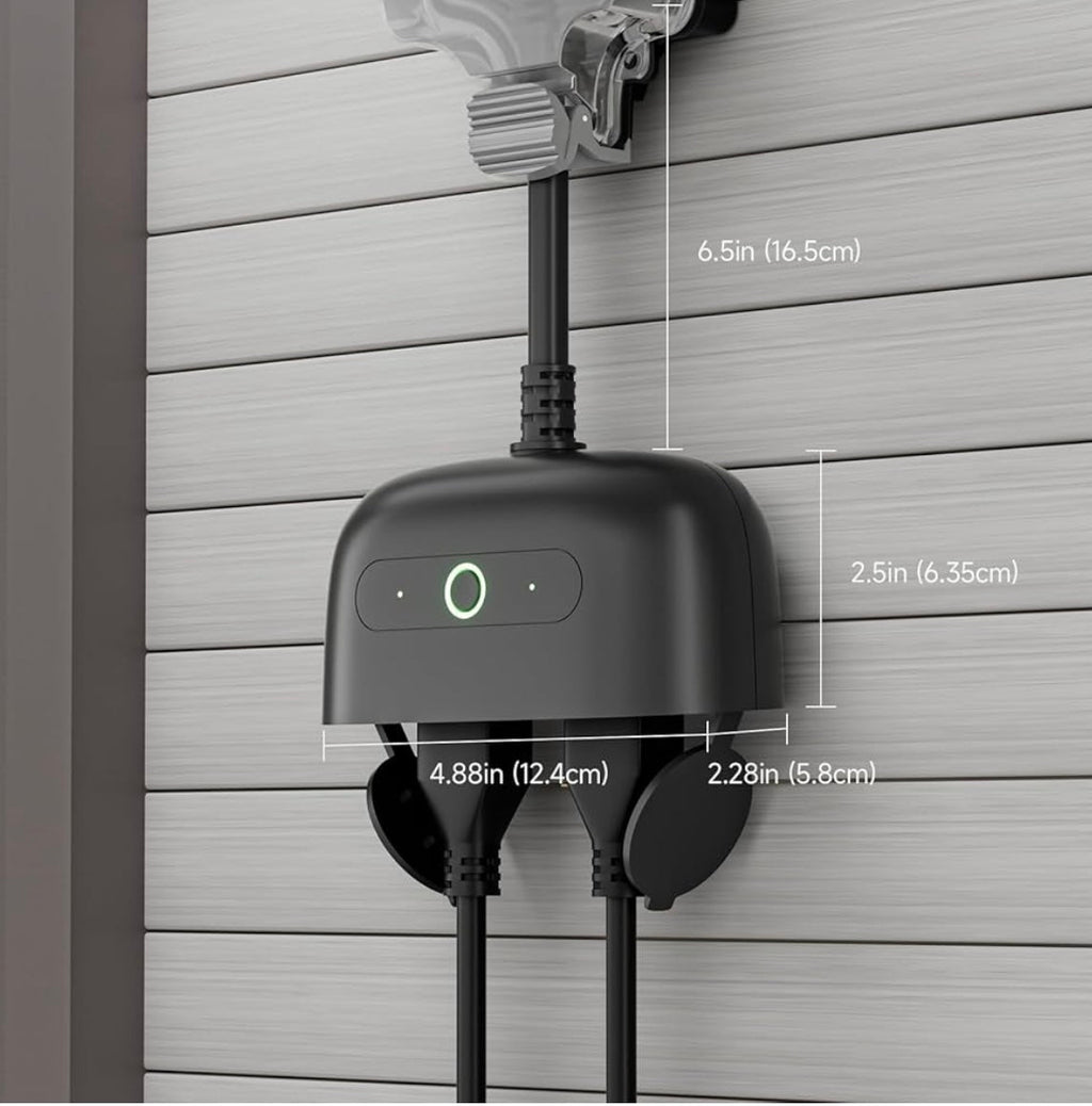 Enchufe de exteriores inteligente WB7 |Compatible con Alexa y Google Home