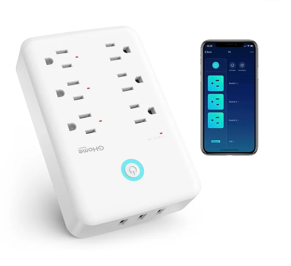 Regleta Multitoma WIFI Inteligente | 9 en 1 | Gosund