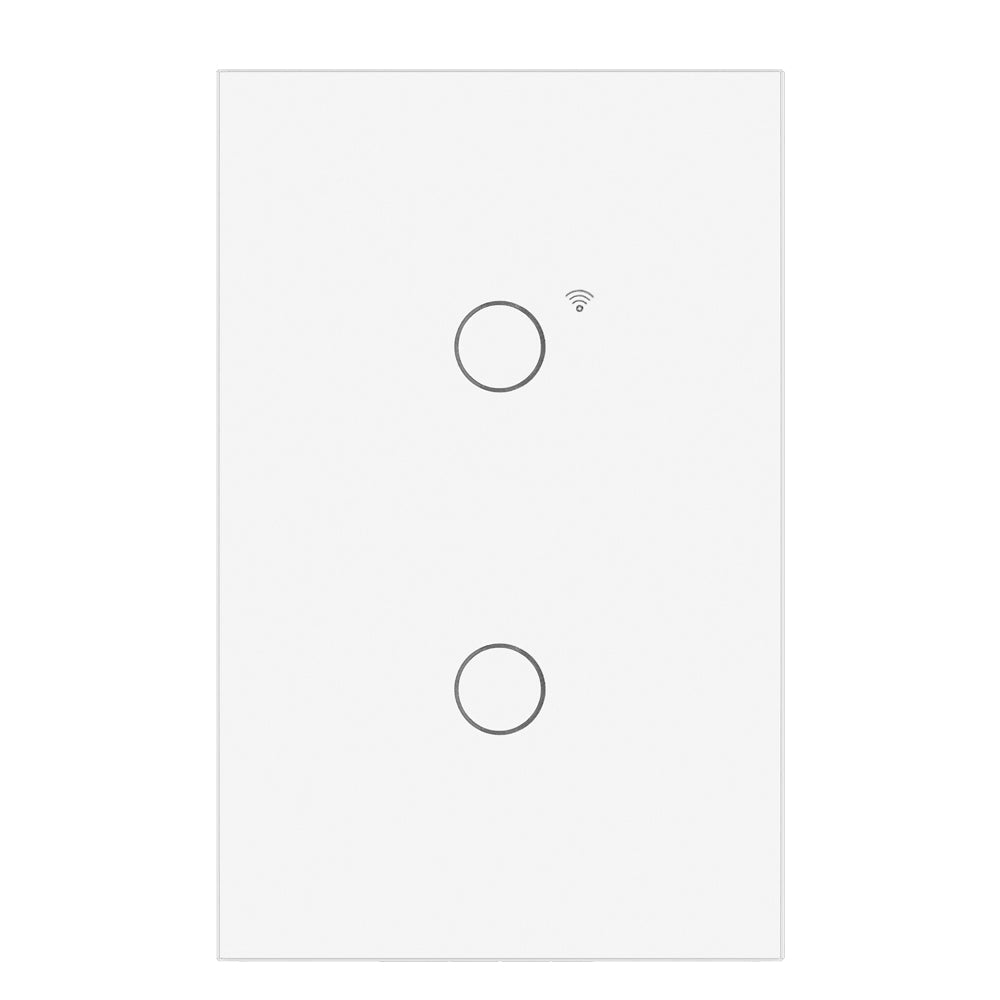 Interruptor inteligente tactil - 2 botones Blanco