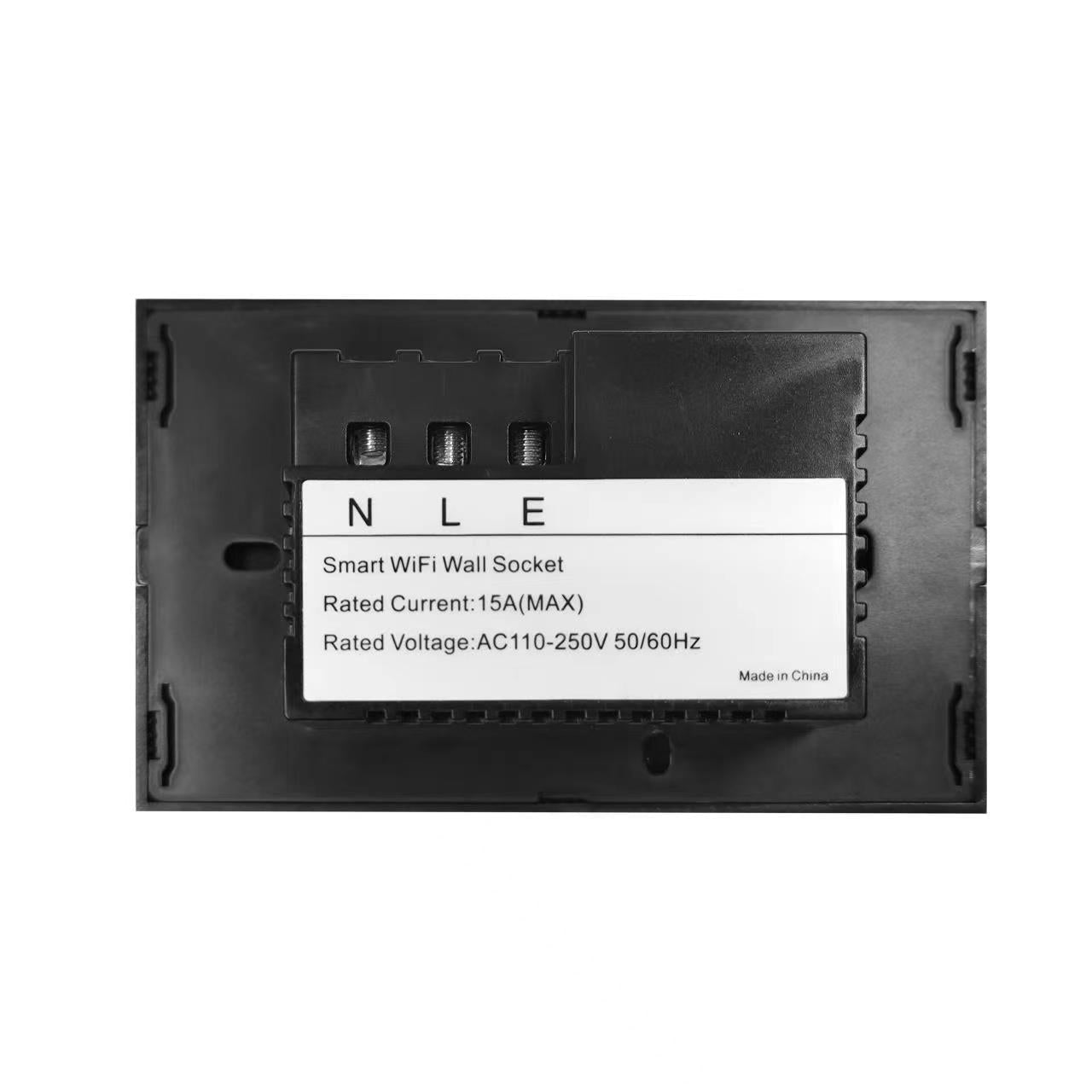 Toma corriente de pared inteligente WiFi - Negro