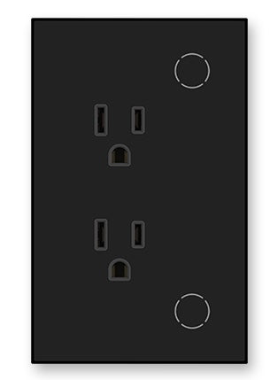 Toma corriente de pared inteligente WiFi - Negro