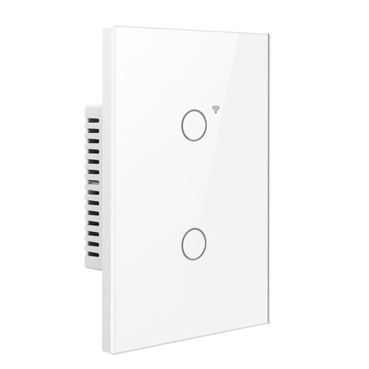 Interruptor inteligente tactil - 2 botones Blanco
