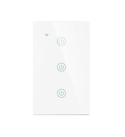 Interruptor Inteligente Tactil - 3 botones Blanco