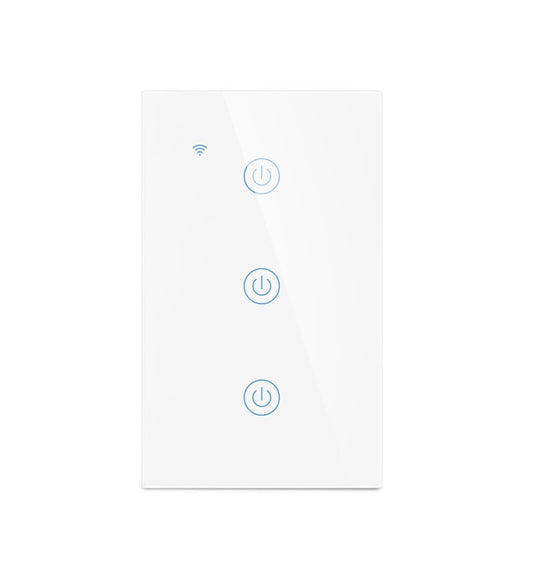 Interruptor Inteligente Tactil - 3 botones Blanco