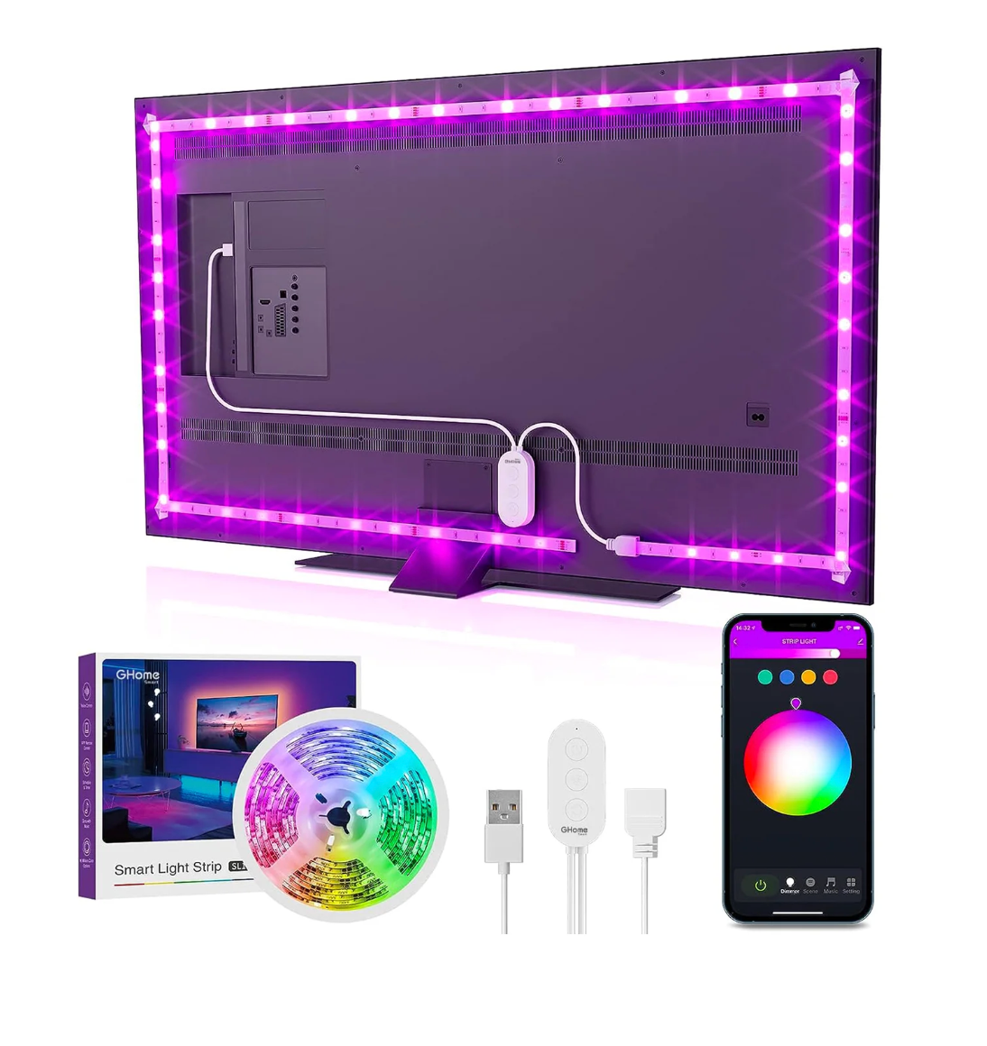 Tira LED WiFi – 2.8m – RGB – Control App y Voz Alexa y Google