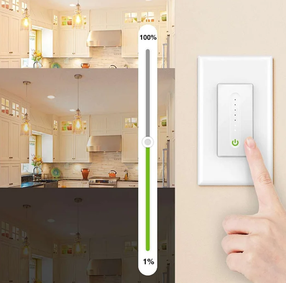 Interruptores Dimmer Inteligente SW2 – Pack de 2 Unidades – WiFi – Compatible con Alexa y Google