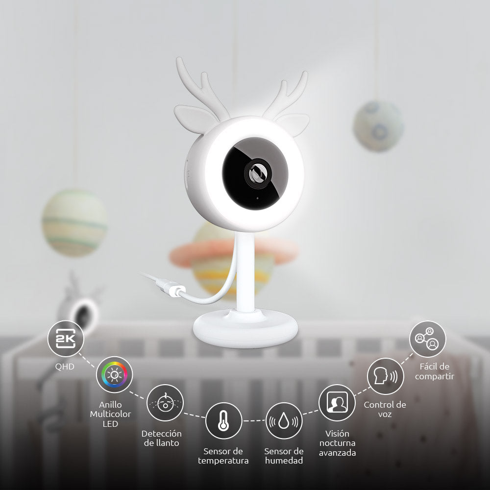 Monitor inteligente Wi-Fi para bebé