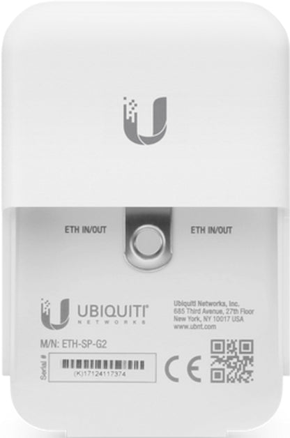 Regulador Ubiquiti ETH-SP-G2 RJ45 Ethernet PoE, Outdoor protector de sobre carga.