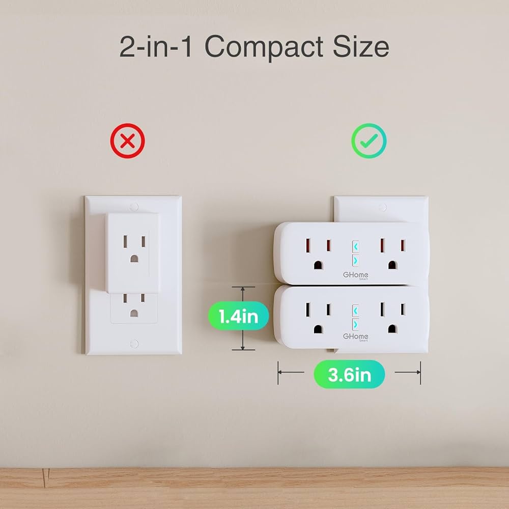 Enchufes WiFi Doble | 2 unidades