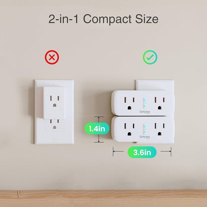 Enchufes WiFi Doble | 2 unidades
