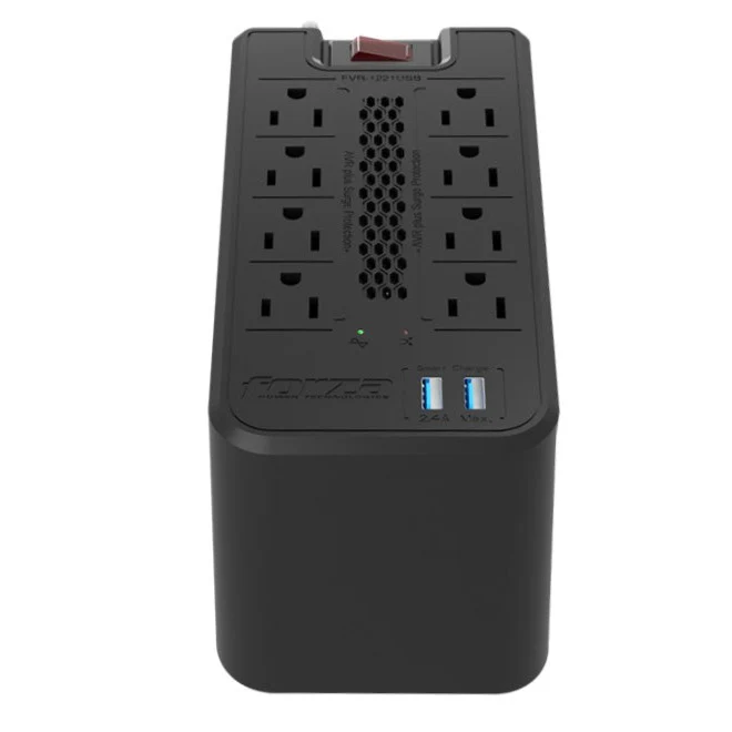 Protector de Voltaje, 8 Salidas, 110V/120V, 1200VA/600W- FORZA