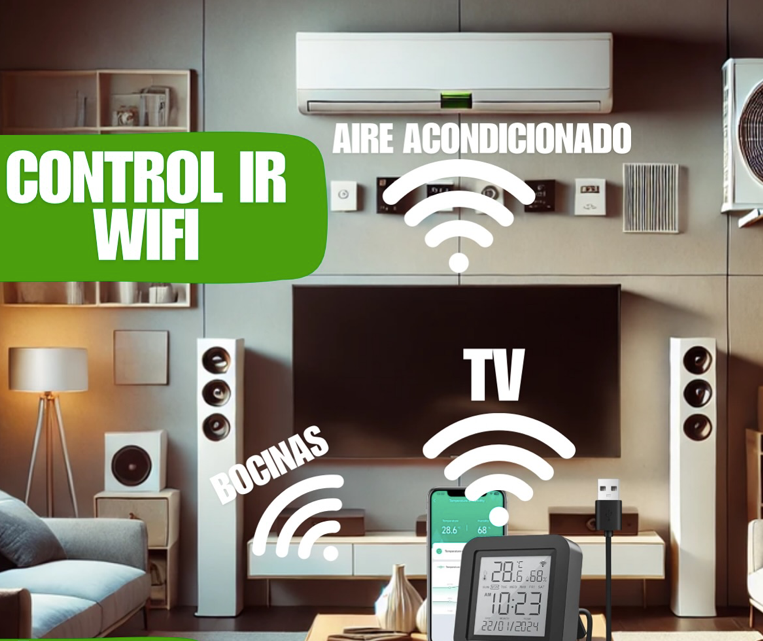 Control IR Inteligente WiFi – Compatible con Alexa y Google (GHOME SMART)