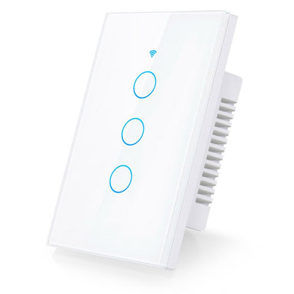 Interruptor Inteligente Tactil - 3 botones Blanco