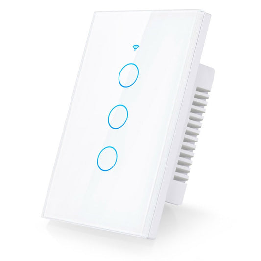 Interruptor Inteligente Tactil - 3 botones Blanco