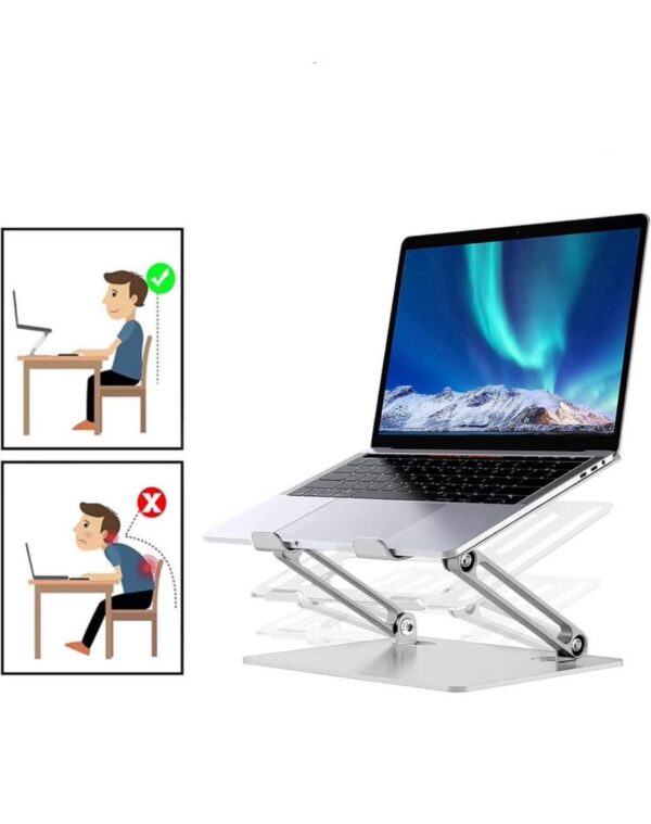 Soporte ergonómico para laptop ajustable